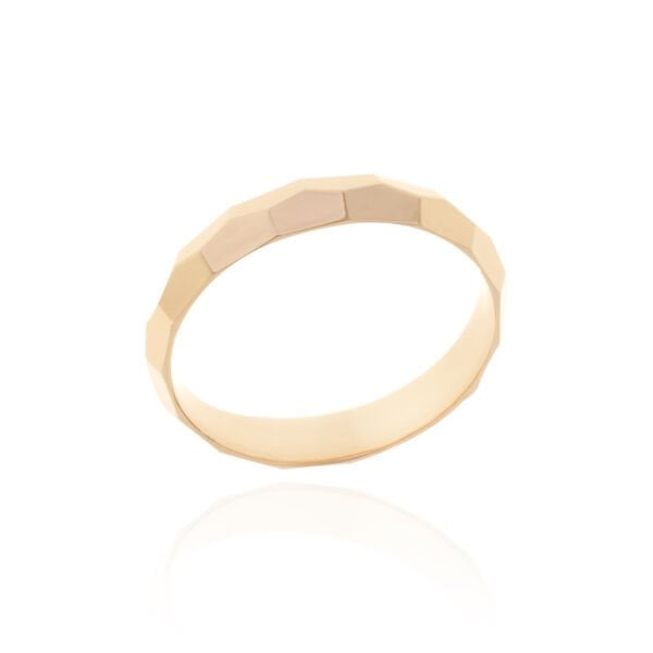 14 Ayar Altın Prizma Erkek Alyans