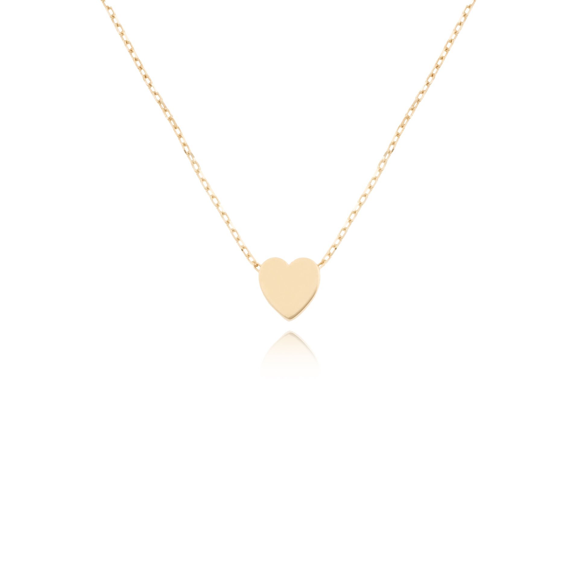 14 Ayar Altın Kalp Kolye