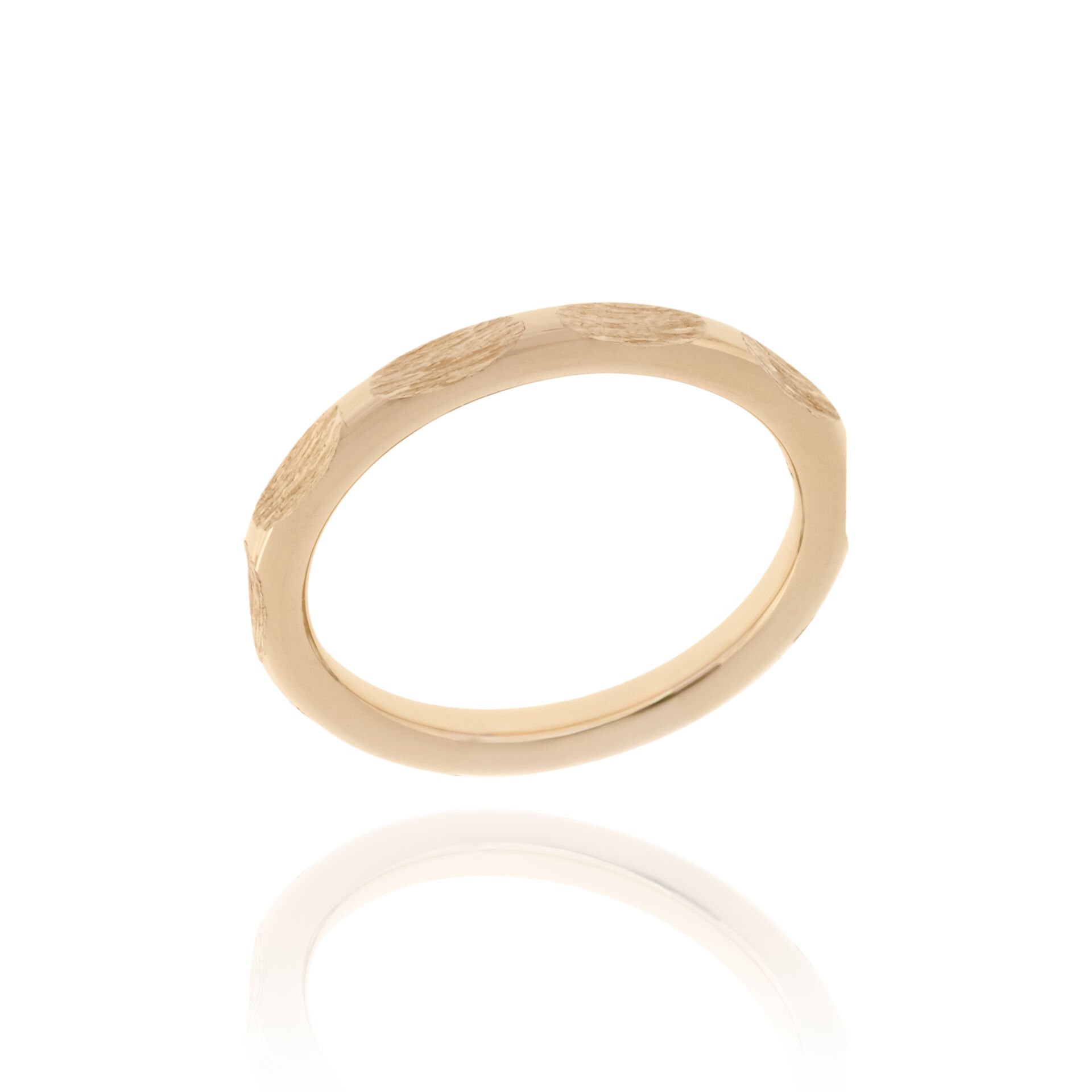 14 Ayar Altın Tasarım Erkek Alyans