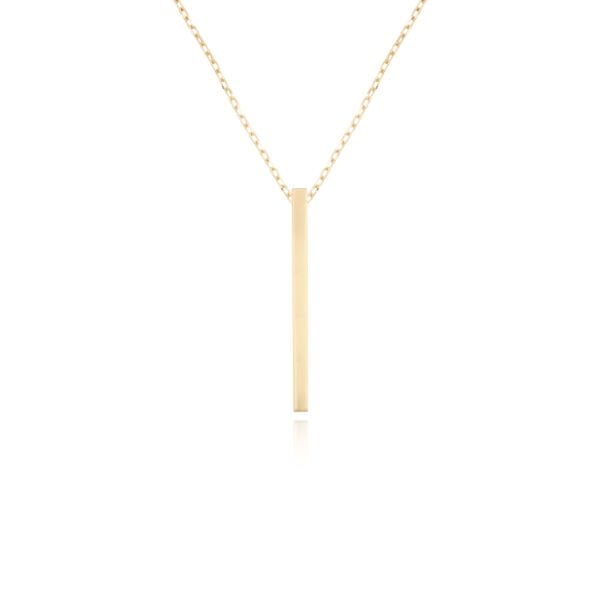 14 Ayar Altın Sütun Kolye