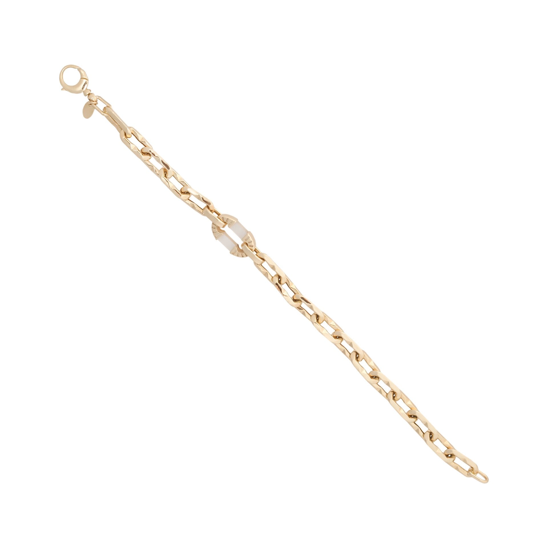 14 Ayar Altın Sedefli Tasarım Bileklik