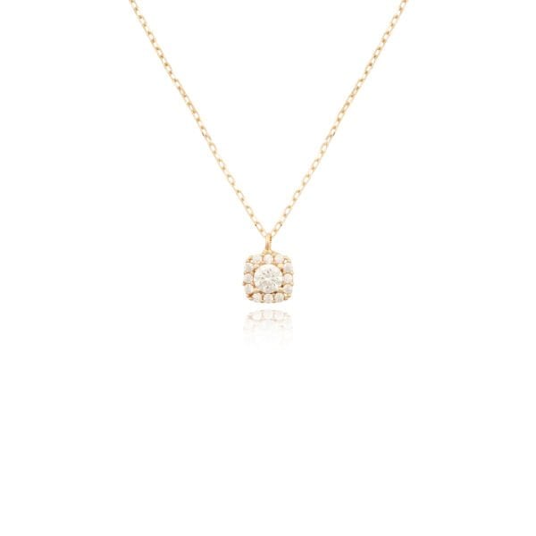 14 Ayar Altın Taşlı Tasarım Kolye