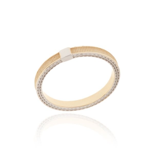 14 Ayar Altın Dokulu Erkek Alyans