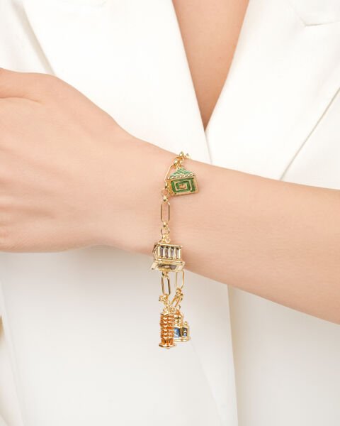 14 Ayar Altın Özel Tasarım Figürlü Bileklik