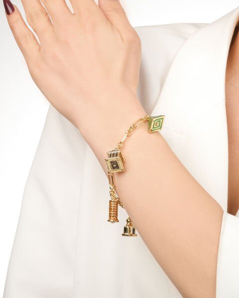 14 Ayar Altın Özel Tasarım Figürlü Bileklik