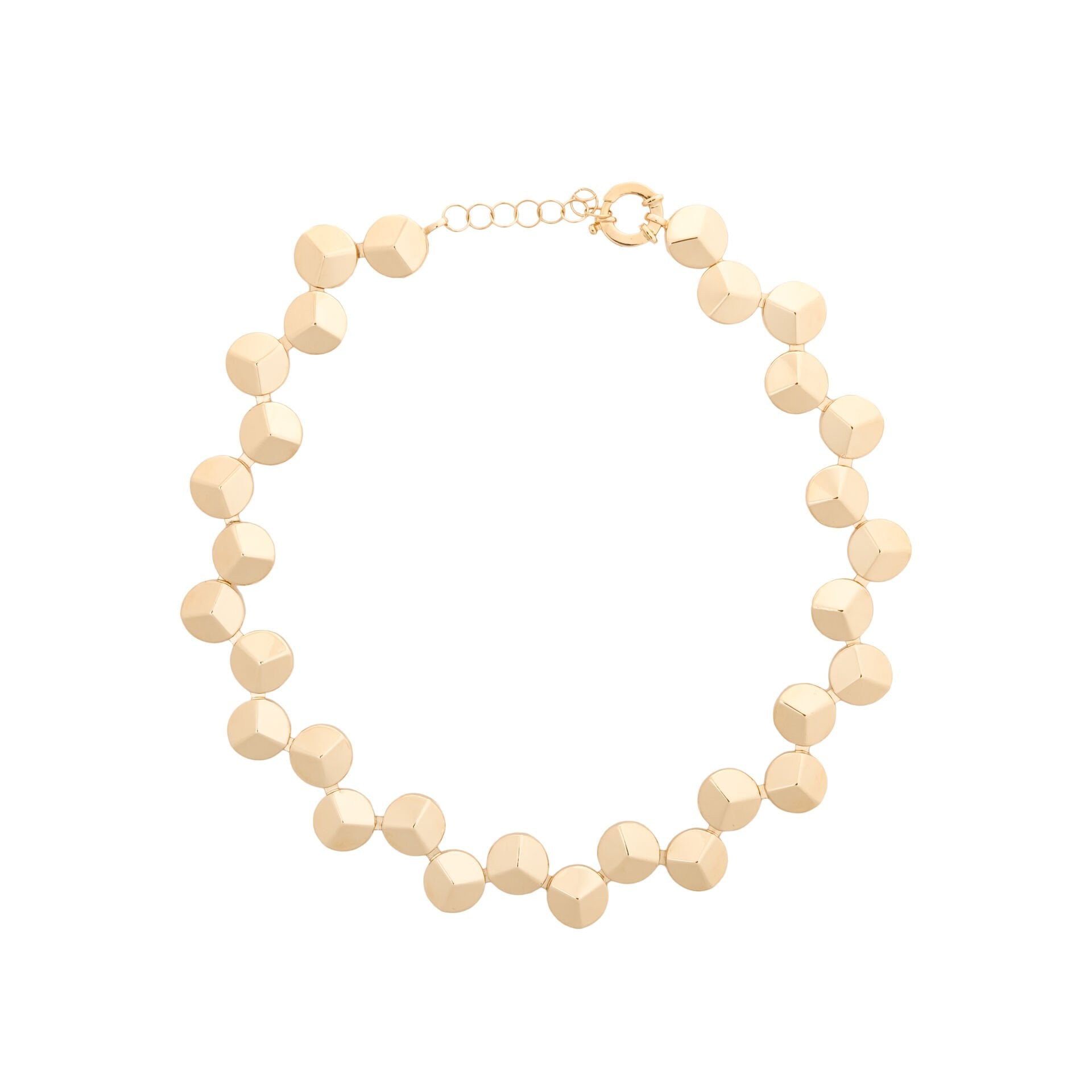 14 Ayar Altın Geometrik Form Kolye