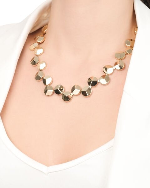 14 Ayar Altın Geometrik Form Kolye