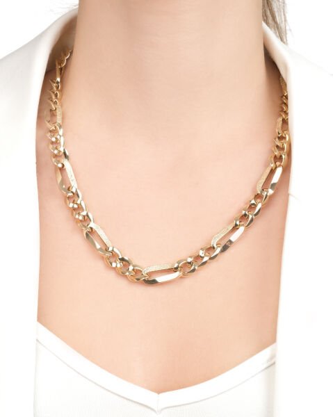 14 Ayar Altın Figaro Kolye