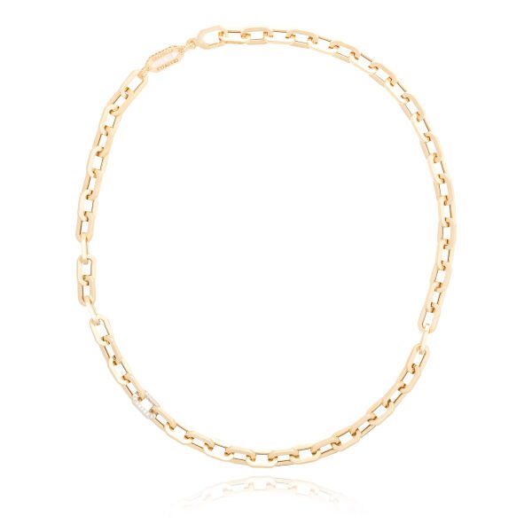 14 Ayar Altın Taşlı Ataç Kolye