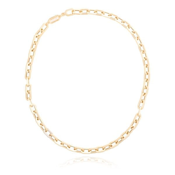 14 Ayar Altın Taşlı Ataç Kolye