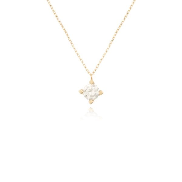 14 Ayar Altın Tektaş Kolye