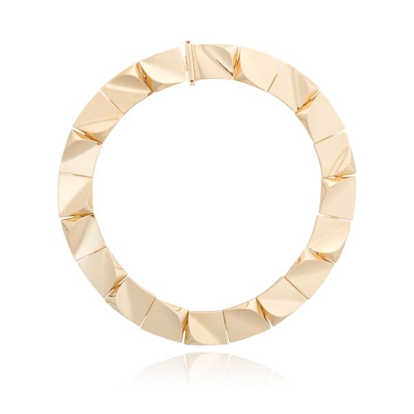 14 Ayar Altın Kare Formlu Tasarım Kolye