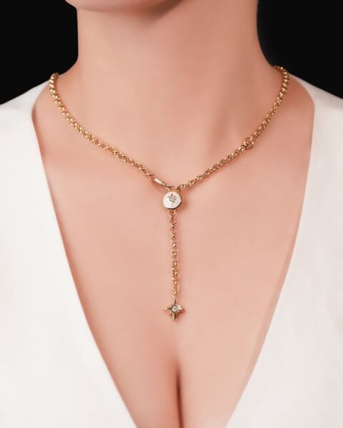 Cetaş Polaris 14 Ayar Altın Kutup Yıldızı Kolye