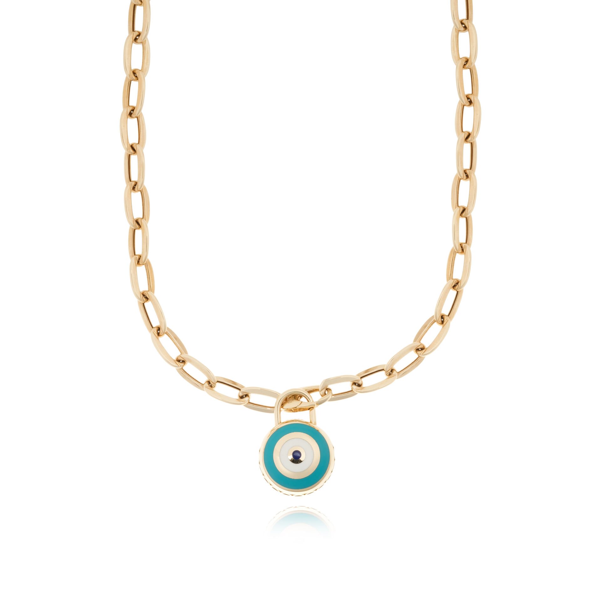 Cetaş Fortuna 14 Ayar Altın Nazar Kilit Kolye