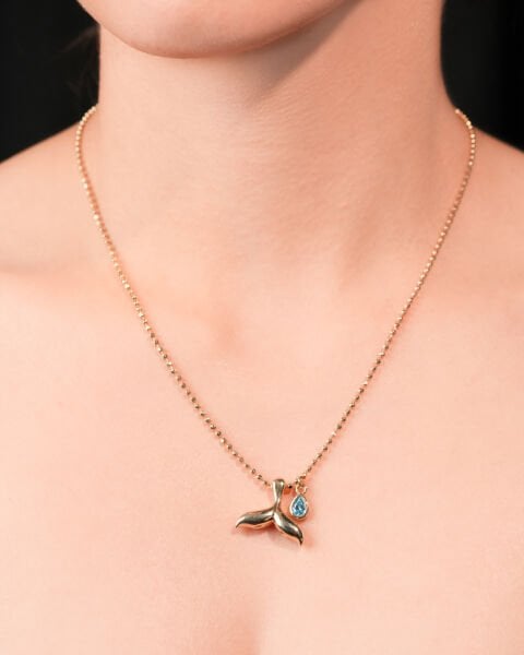 Cetaş Aqualıs 14 Ayar Altın Kolye