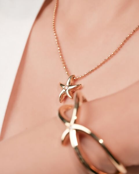 Cetaş Aqualıs 14 Ayar Altın Deniz Yıldızı Kolye