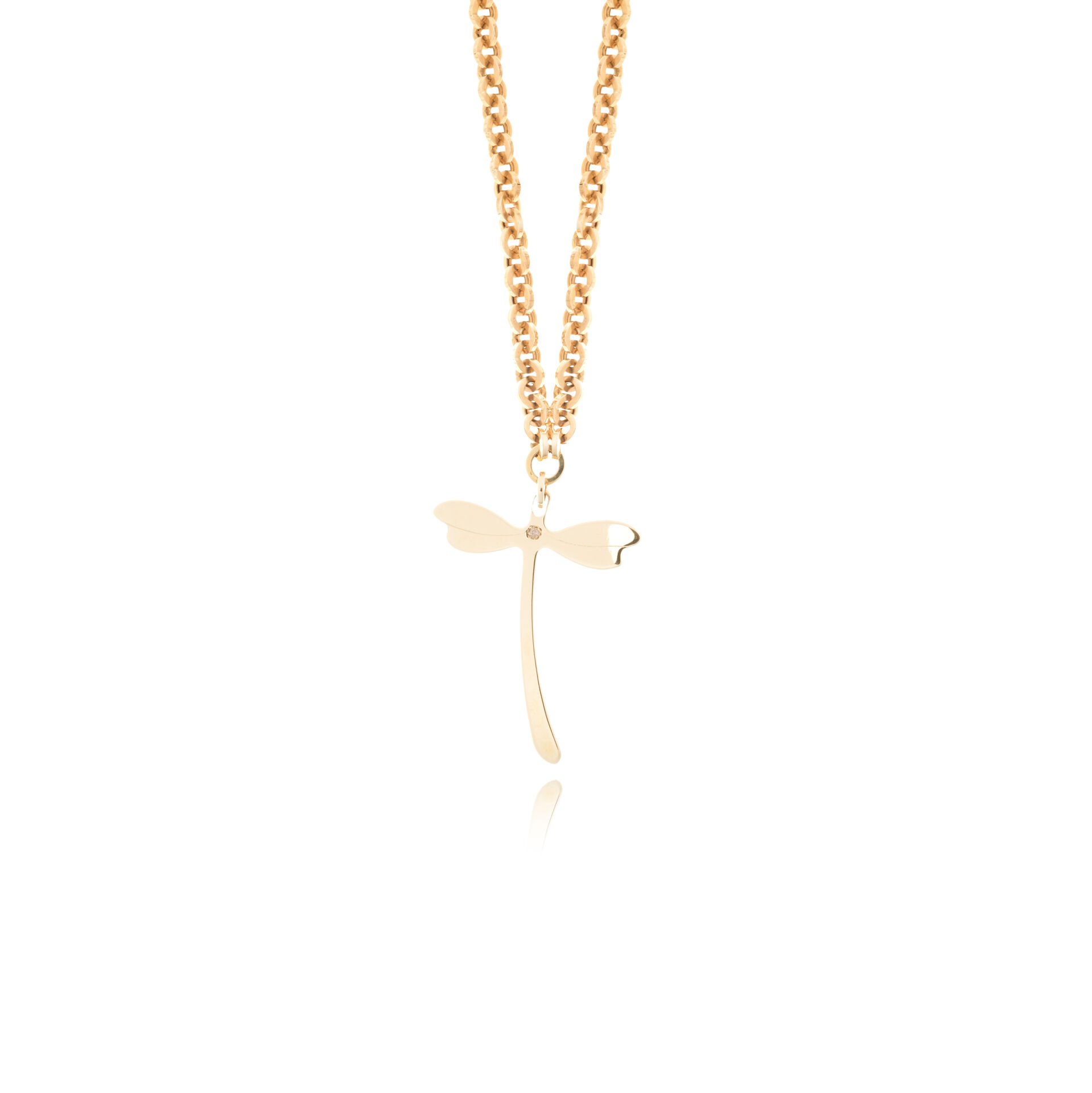 Cetaş Eterna 14 Ayar Altın Yusufçuk Kolye