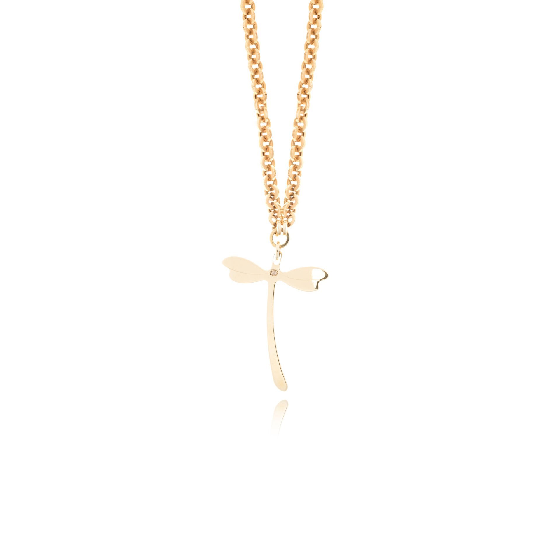 Cetaş Eterna 14 Ayar Altın Yusufçuk Kolye