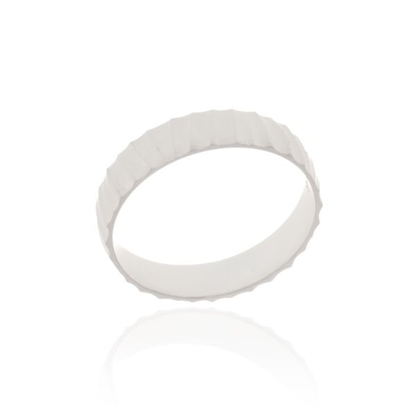 14 Ayar Beyaz Altın Erkek Alyans