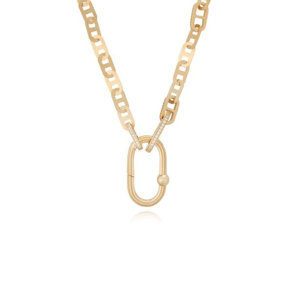 14 Ayar Altın Taşlı Tasarım Kolye