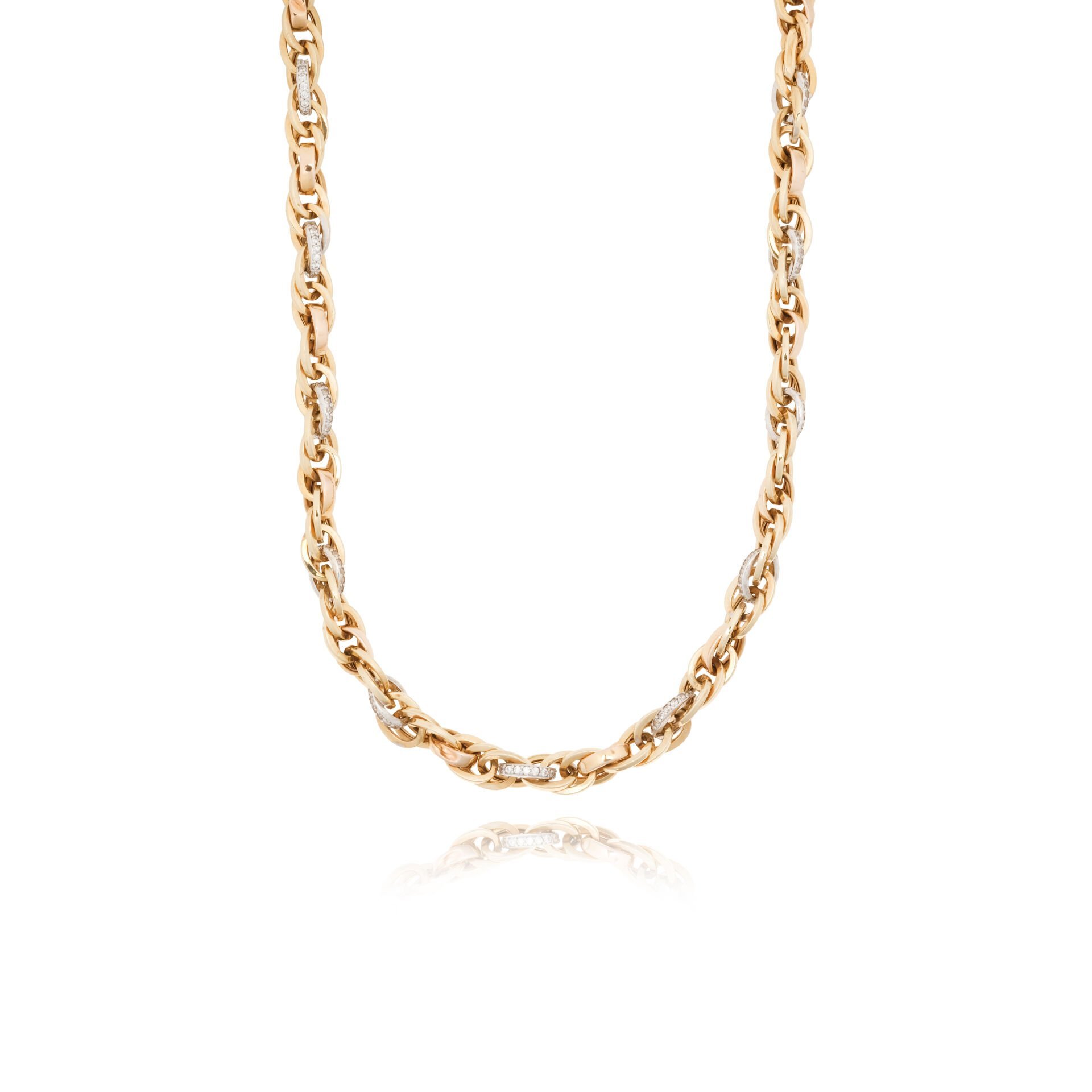 14 Ayar Altın Taşlı Tasarım Kolye