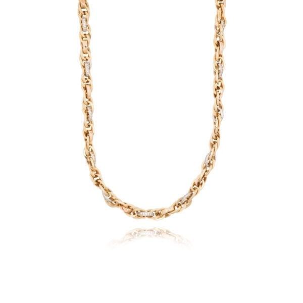 14 Ayar Altın Taşlı Tasarım Kolye