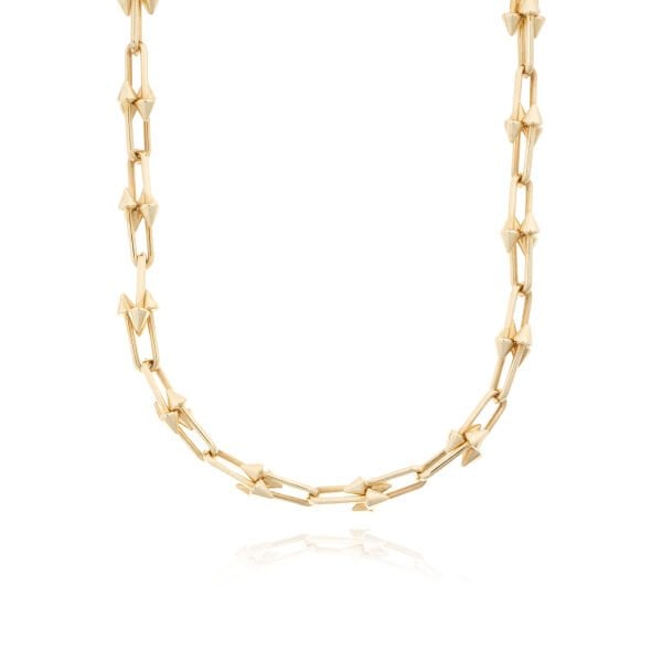 14 Ayar Altın Üçgen Tasarım Kolye