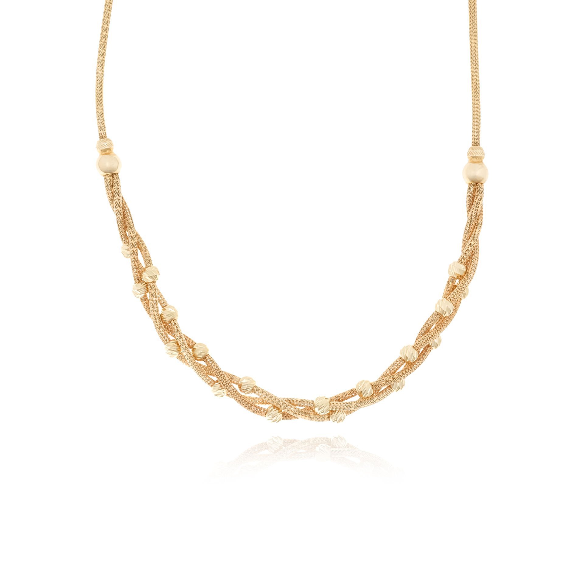 14 Ayar Altın Dorika Toplu Kolye