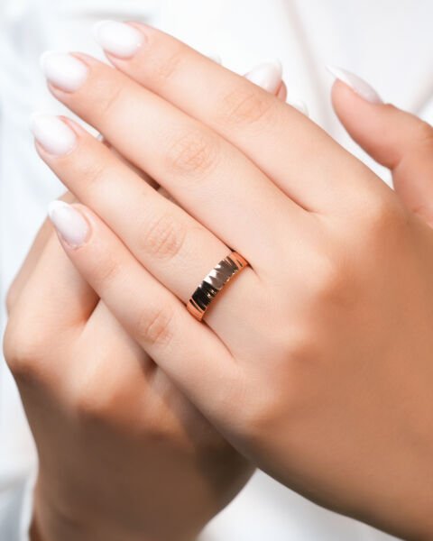 14 Ayar Rose Altın Kadın Alyans