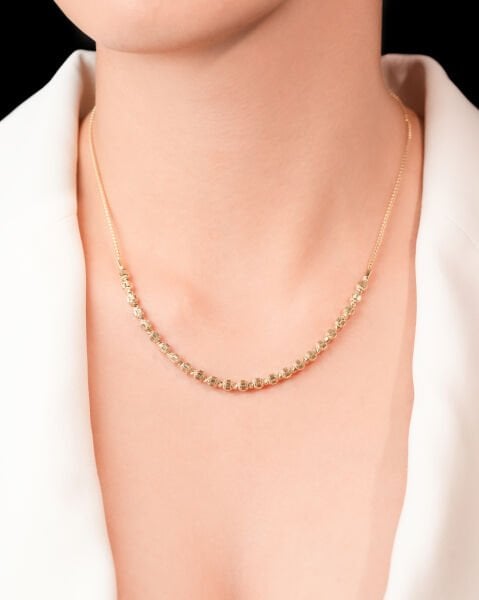 14 Ayar Altın Dorikalı Tasarım Kolye