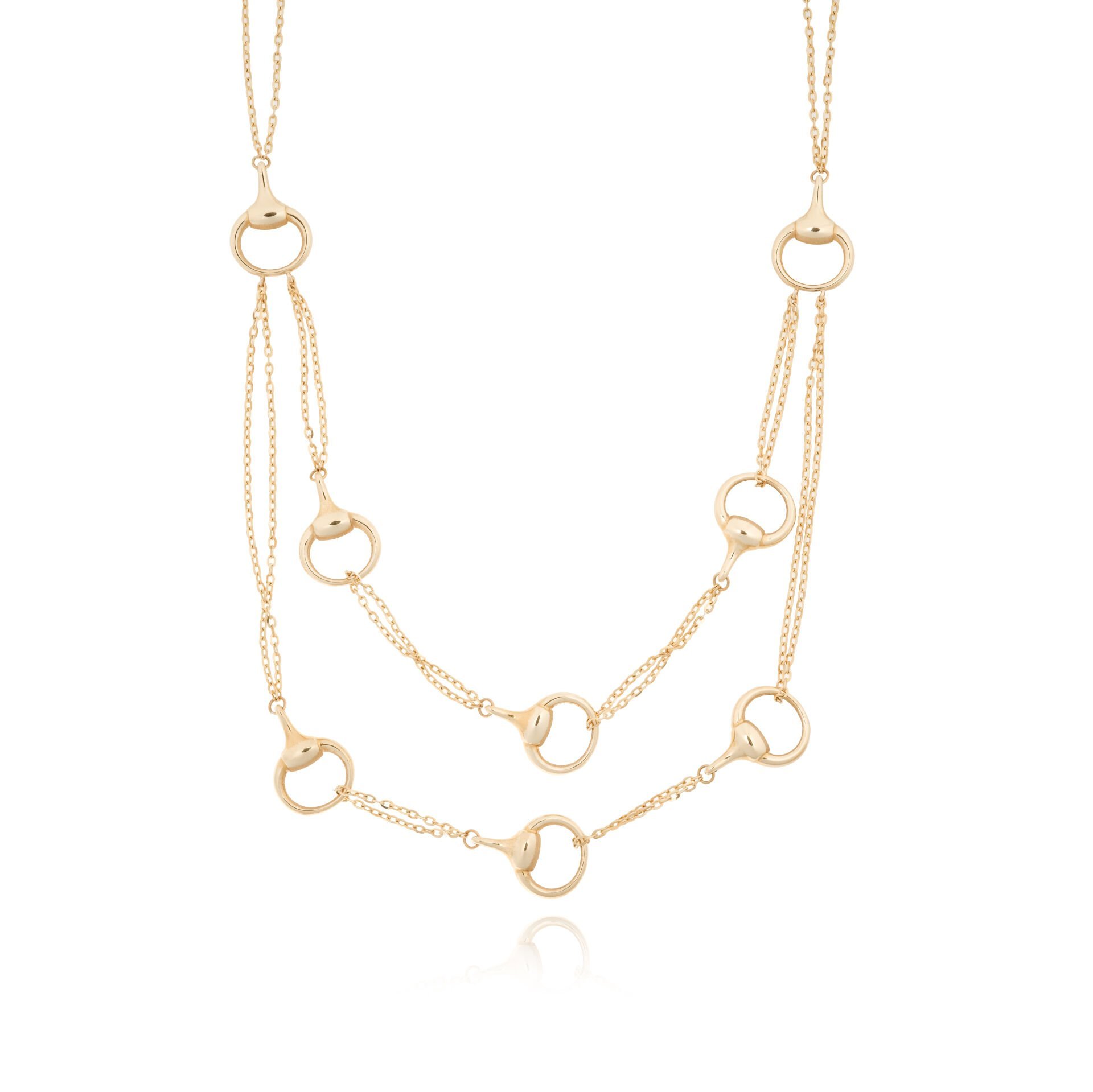 14 Ayar Altın Tasarım kolye