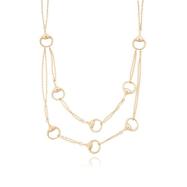 14 Ayar Altın Tasarım genola kolye