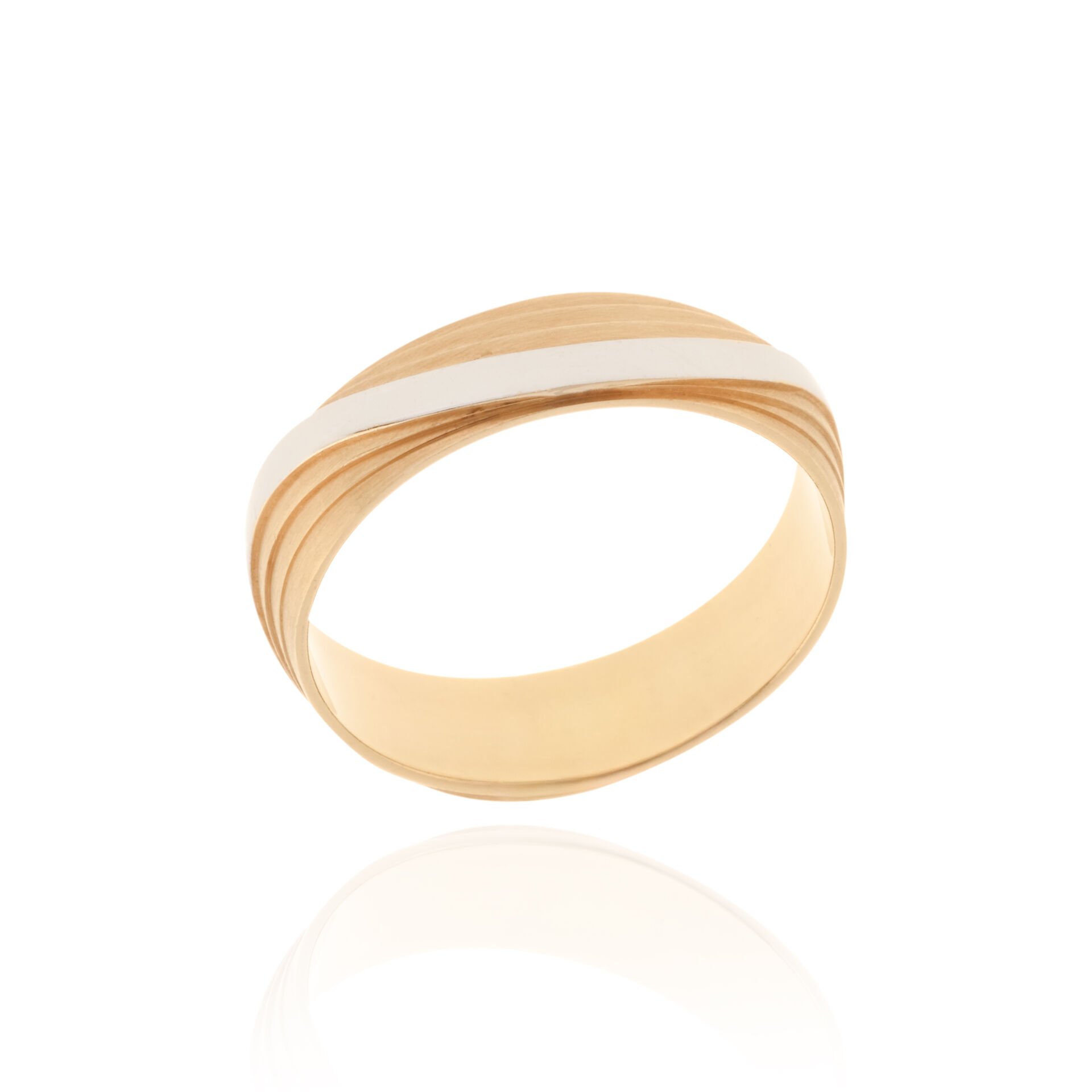 14 Ayar Altın Çizgili Model Erkek Alyans