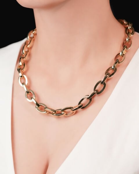 Cetaş 14 Ayar Altın Tasarım Ataç Kolye