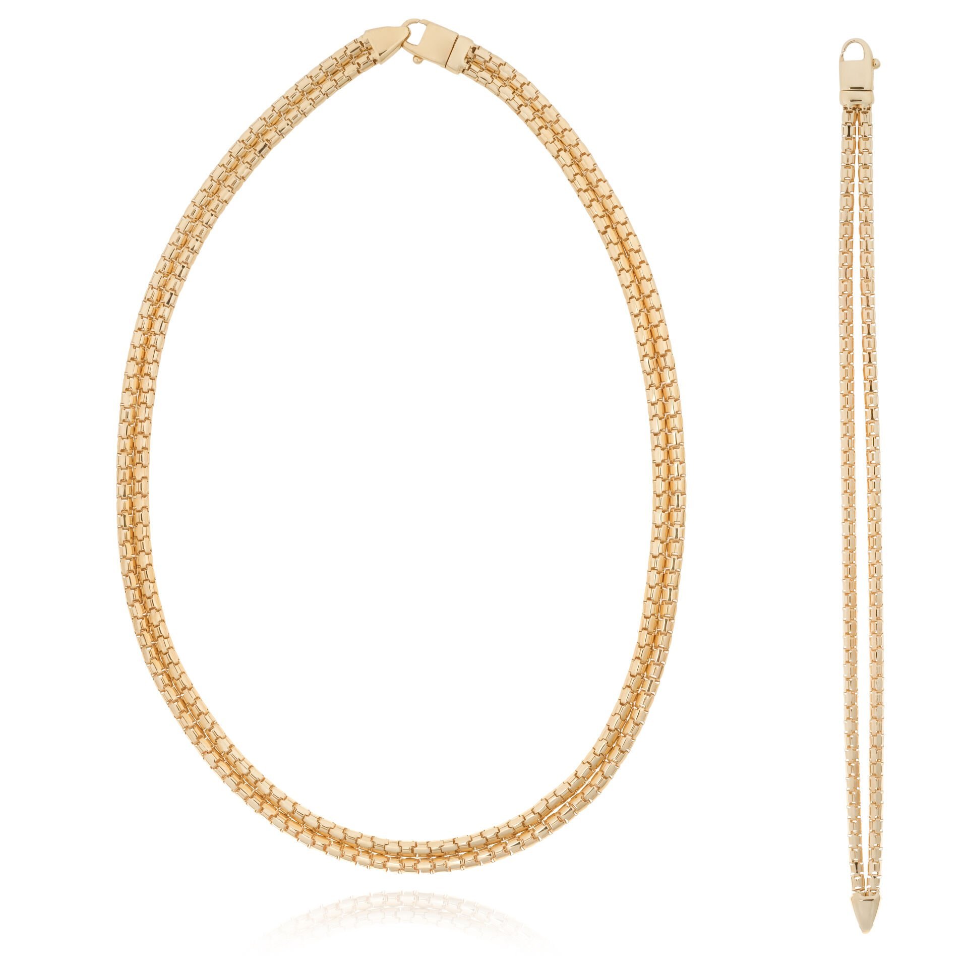 Cetaş 14 Ayar Altın İkili Tasarım Set