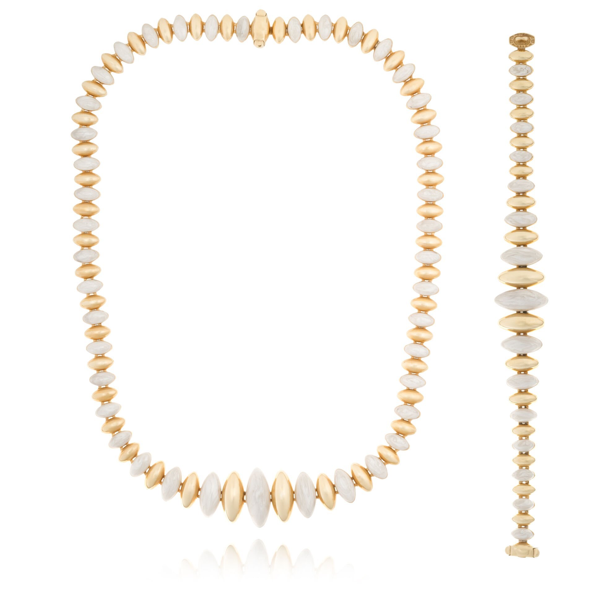 14 Ayar Altın Sedefli Tasarım Set