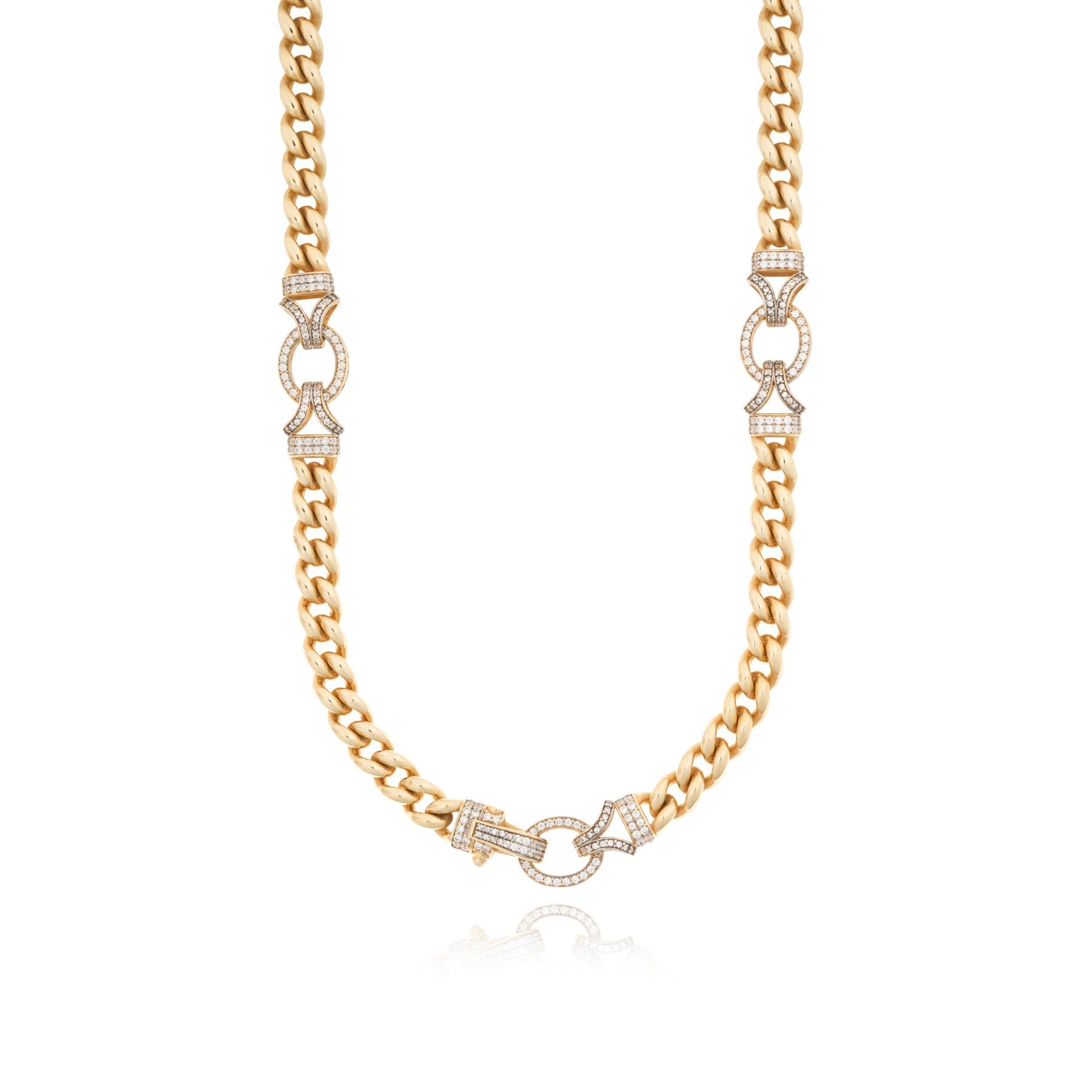 14 Ayar Altın Taşlı Tasarım Kolye