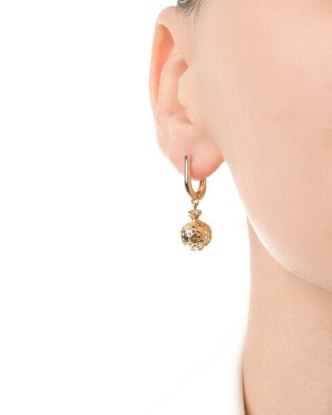 14 Ayar Altın Açılabilen Özel Tasarım Nar Küpe