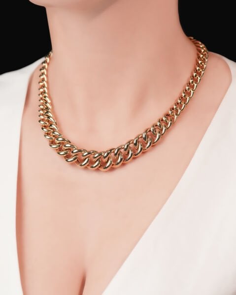 14 Ayar Altın Gurmet Tasarım Kolye