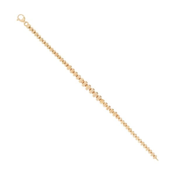 14 Ayar Altın Tasarım Set (Bileklik- Kolye)