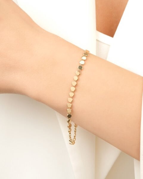 14 Ayar Altın Pullu Tasarım Bileklik