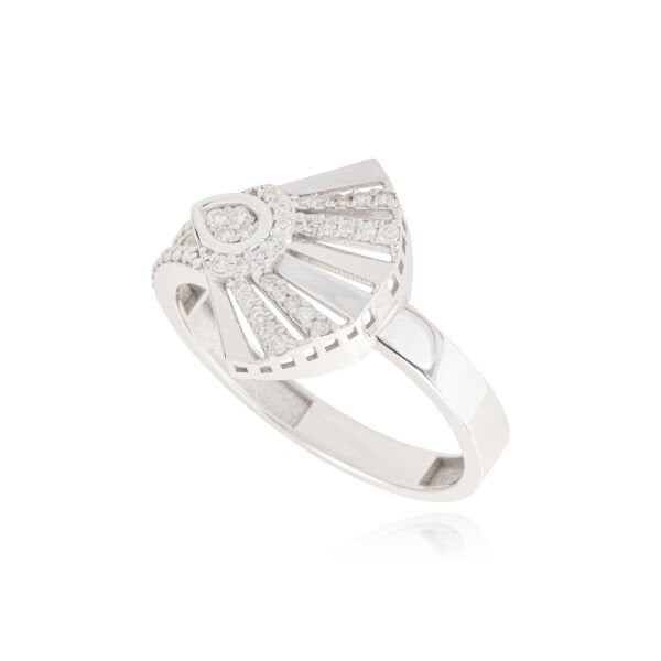 Yelpaze Tasarım Pırlanta Yüzük