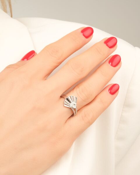 Pırlanta Taşlı Yelpaze Tasarım Set