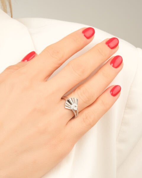 Pırlanta Taşlı Yelpaze Tasarım Set