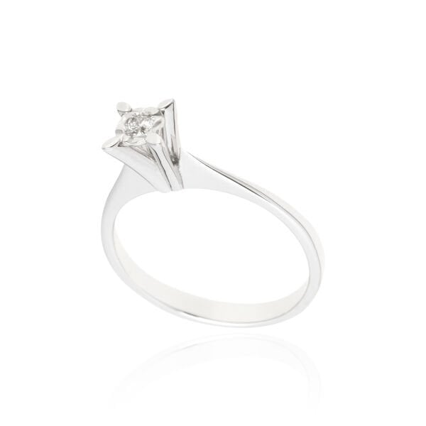 0.10 Karat Pırlanta Tektaş Yüzük