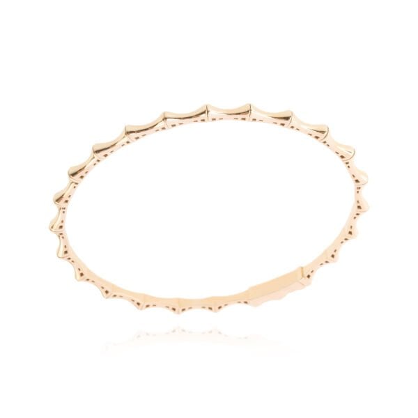 14 Ayar Altın Bambu Tasarım Kelepçe