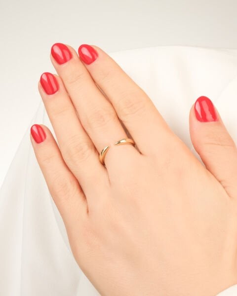 14 Ayar Altın Minimal Yüzük