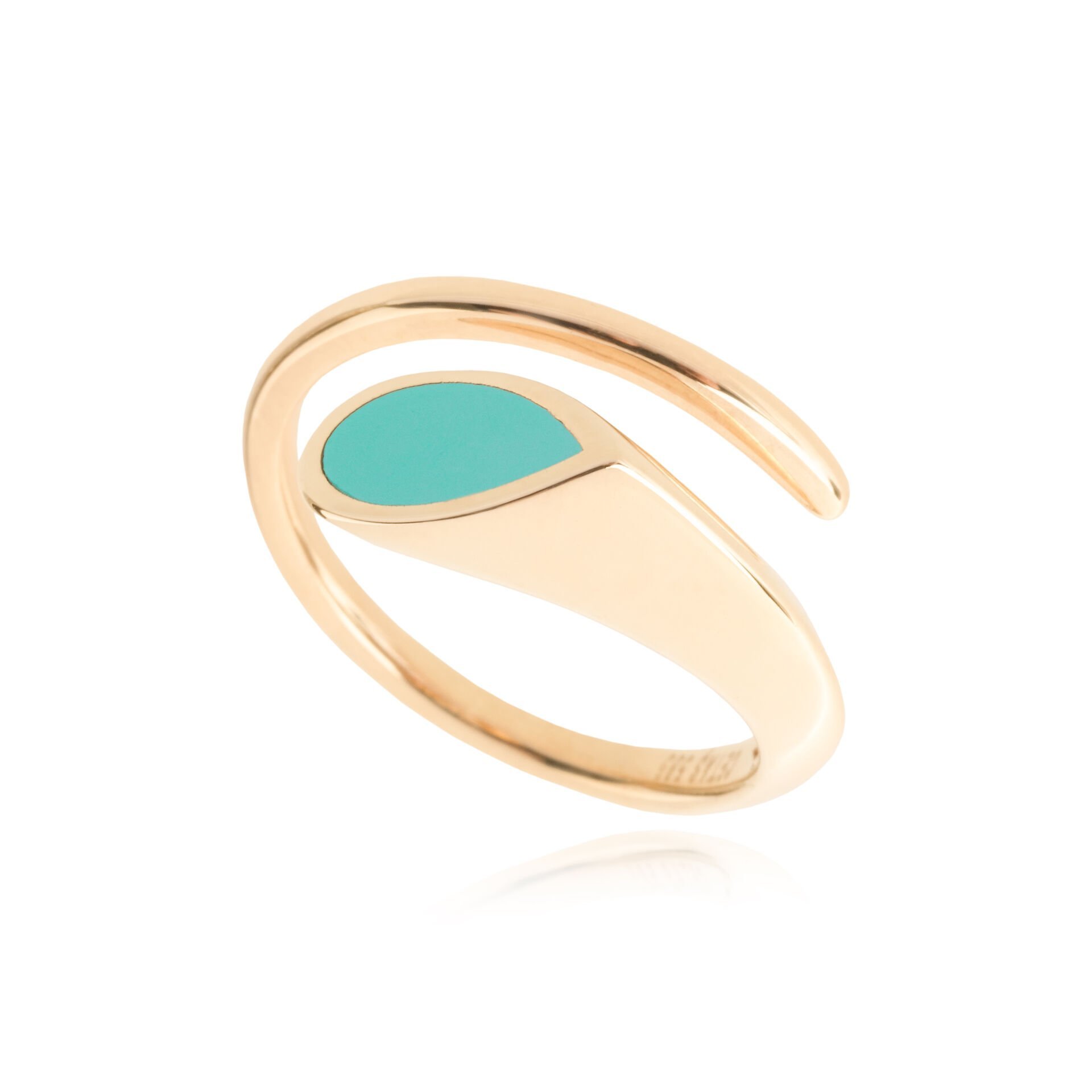 Cetaş Eterna 14 Ayar Altın Mavi Mineli Yüzük