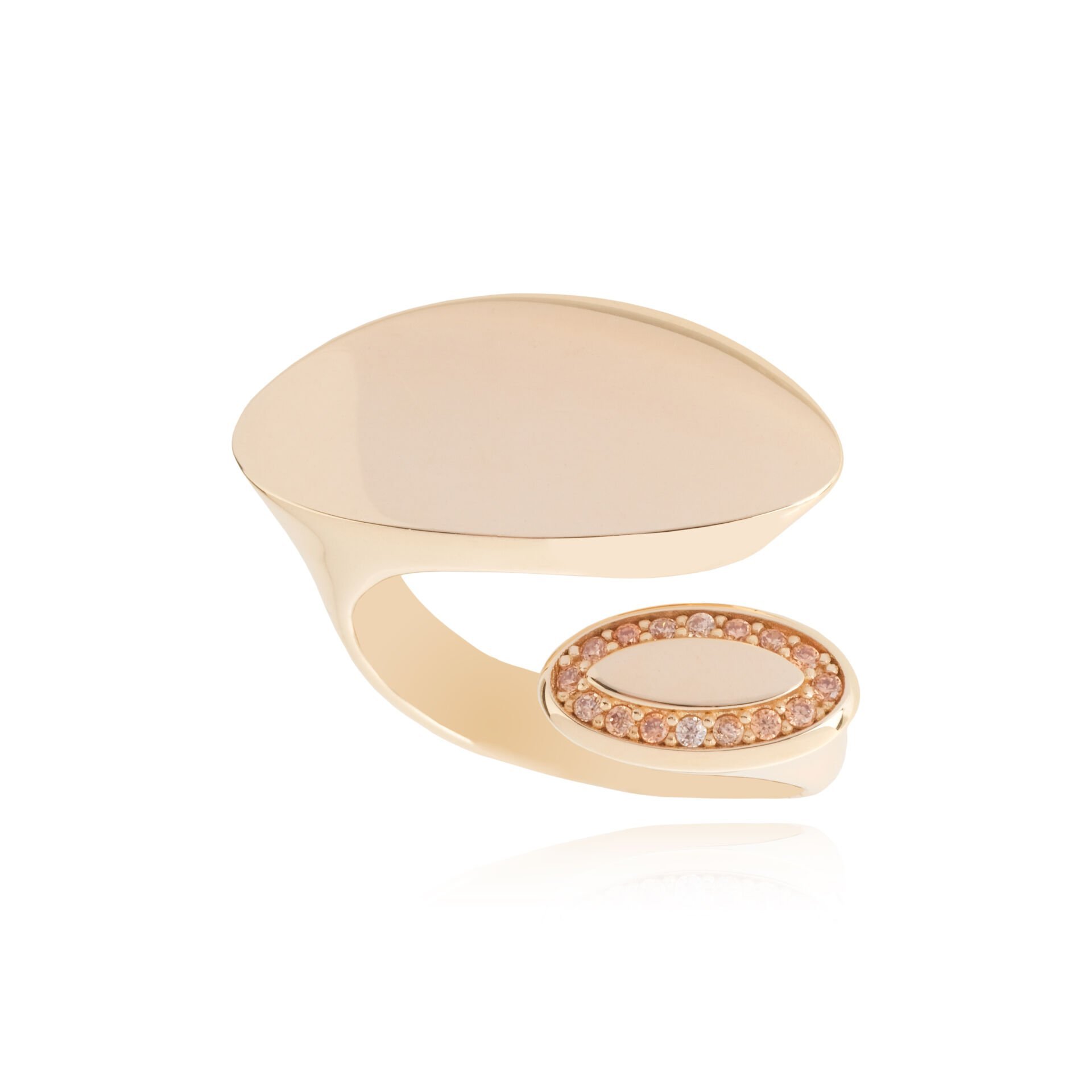 Cetaş Eterna 14 Ayar Altın Taşlı Tasarım Yüzük