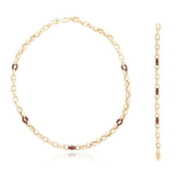 14 Ayar Altın Mineli Kolye Bileklik Set